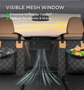 Made4Pets Pet Dog Car Back Seat Cover Back Seat Extension Pad Can Bear 400 Pounds Waterproof And Non-slip Dog Car Hammock Eight-layer Hard Bottom With PE Foam Easy To Install And Clean 5