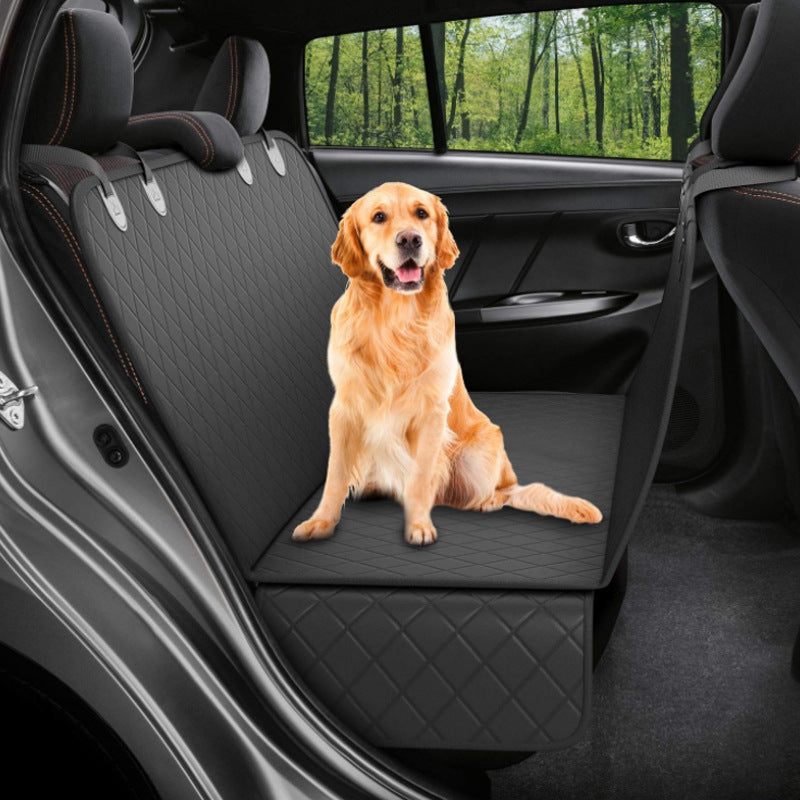 Dog Car Seat Cover View Mesh Pet Carrier Hammock Safety Protector Car Rear Back Seat Mat With Zipper And Pocket For Travel 11