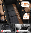 Made4Pets Pet Dog Car Back Seat Cover Back Seat Extension Pad Can Bear 400 Pounds Waterproof And Non-slip Dog Car Hammock Eight-layer Hard Bottom With PE Foam Easy To Install And Clean 6