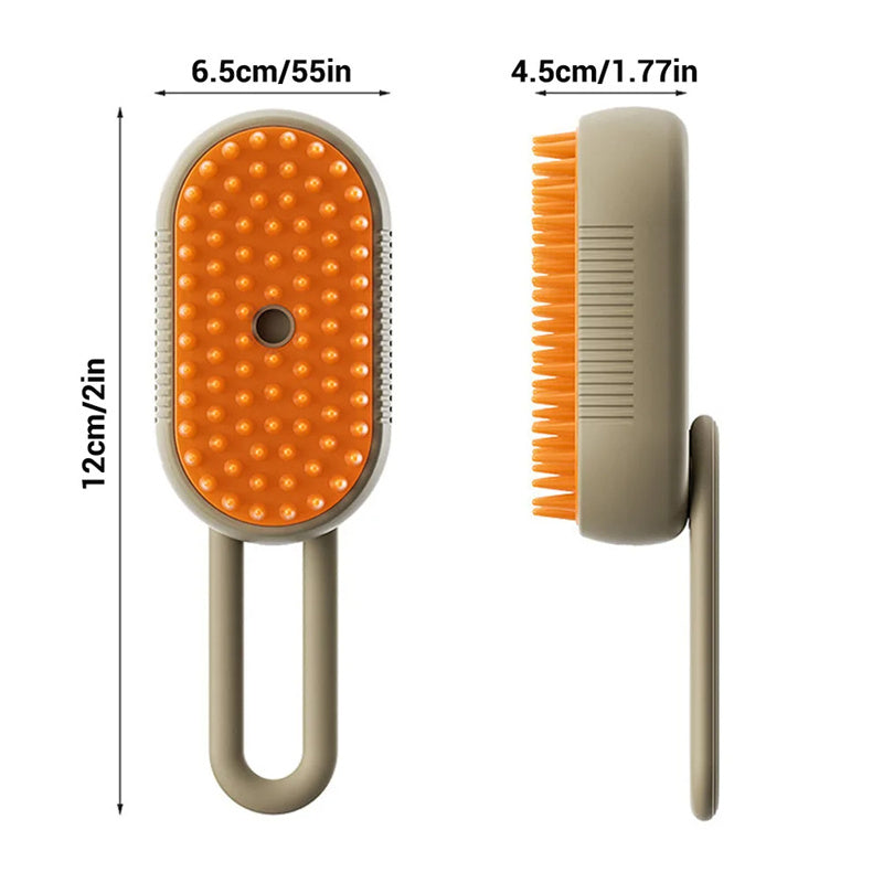 Steam Pet Brush for cats and dogs