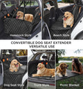 Made4Pets Pet Dog Car Back Seat Cover Back Seat Extension Pad Can Bear 400 Pounds Waterproof And Non-slip Dog Car Hammock Eight-layer Hard Bottom With PE Foam Easy To Install And Clean 3